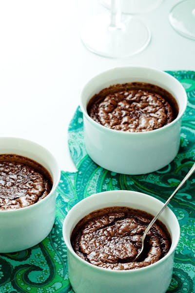 Low carb molten chocolate lava cake