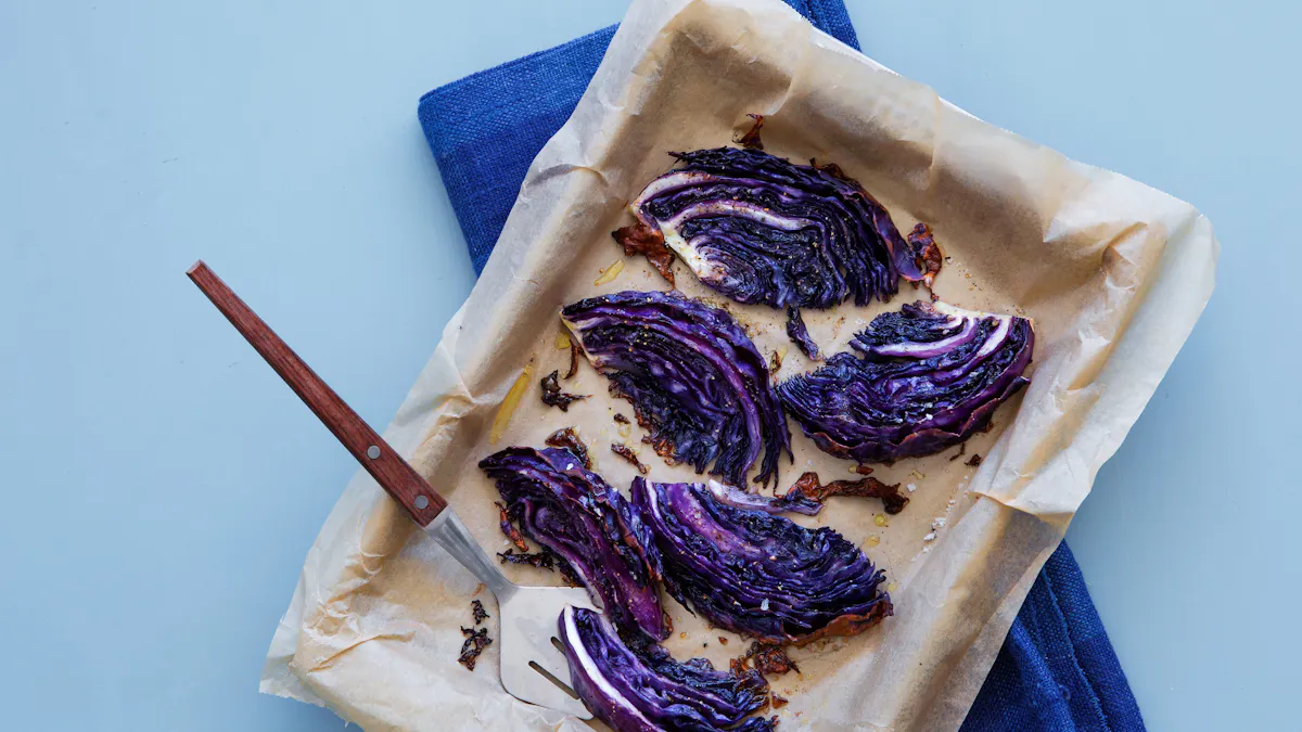 Roasted red cabbage