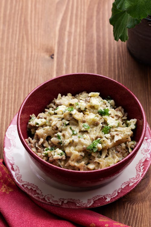 Keto blue cheese cabbage stir-fry