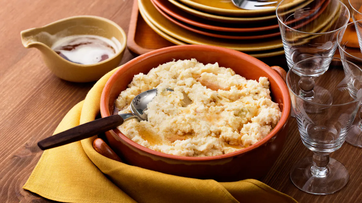 Browned butter cauliflower mash