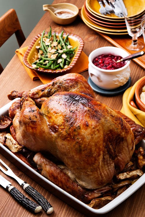 Holiday turkey with keto stuffing and gravy