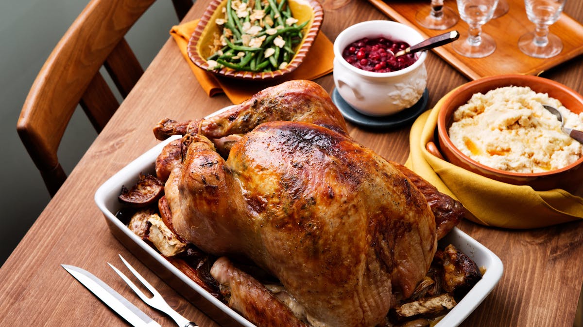 Holiday turkey with low-carb stuffing and gravy
