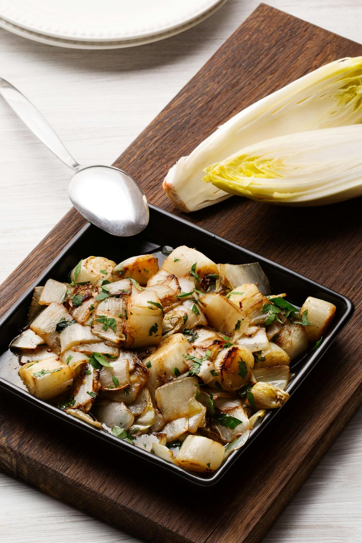 Keto caramelized endives