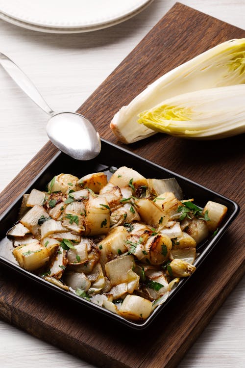 Keto caramelized endives