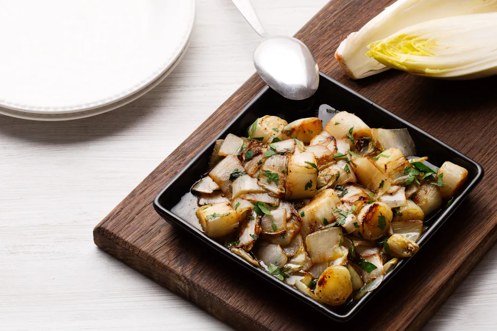 Keto caramelized endives