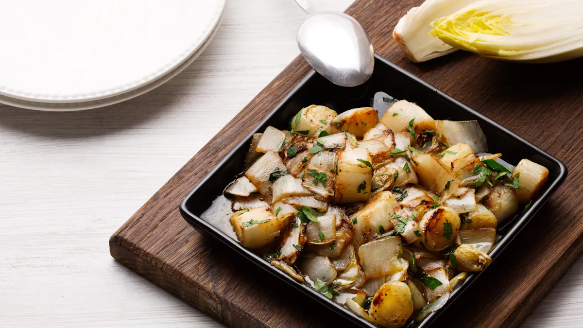 Keto caramelized endives