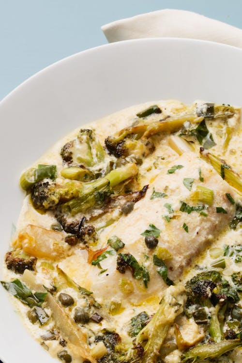 Creamy keto fish casserole