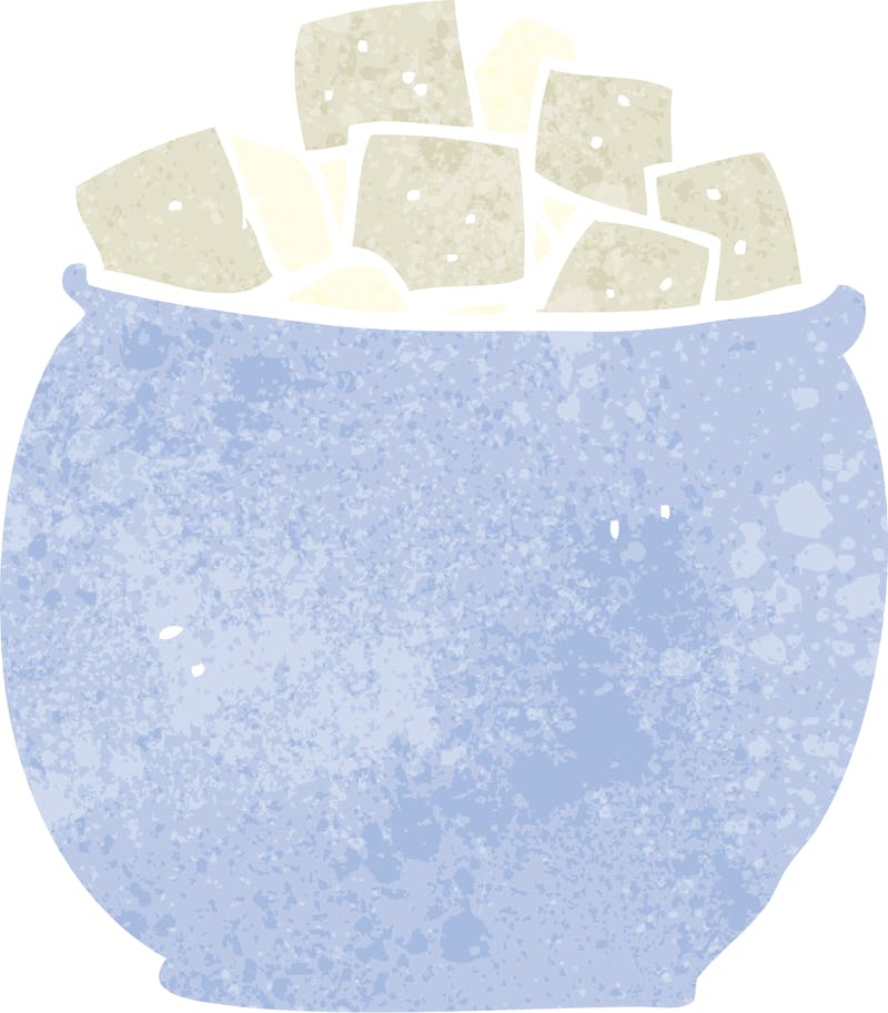 cartoon sugar cubes