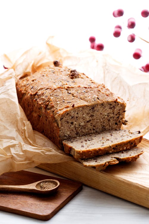 Low carb holiday bread with orange