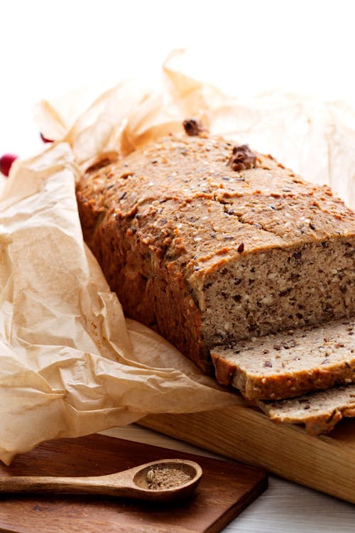 Low carb holiday bread with orange