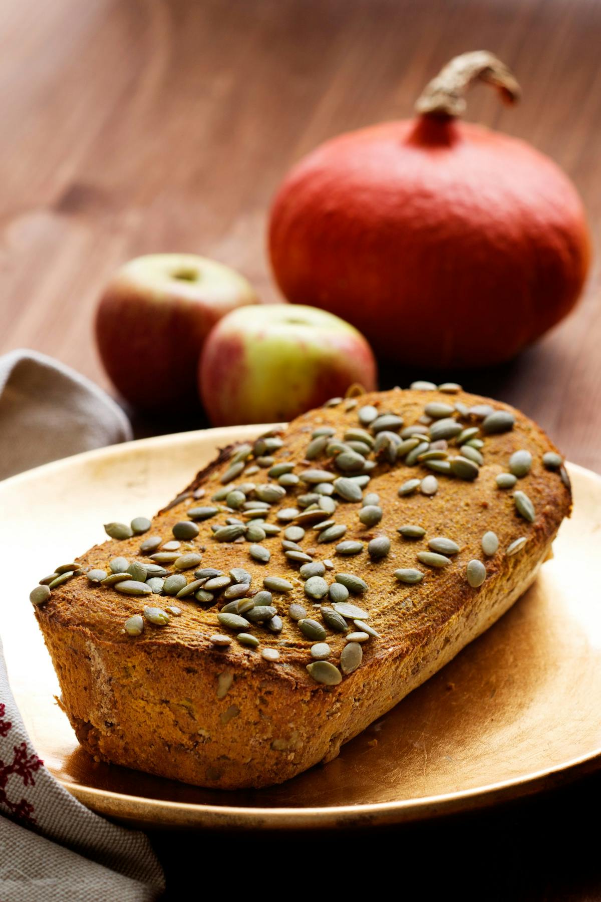 Spiced low carb pumpkin bread