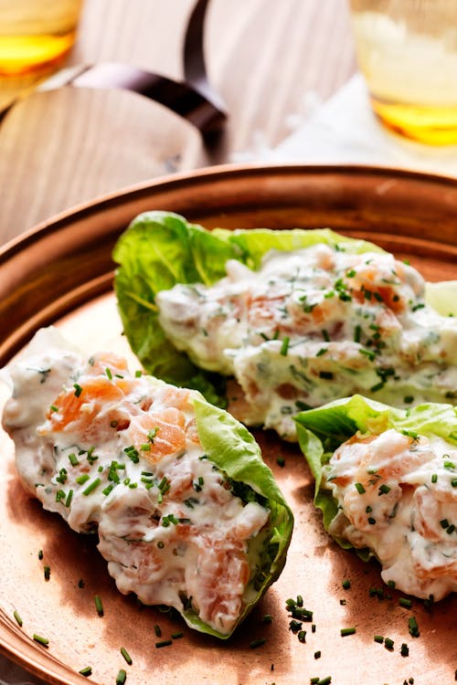 Keto smoked salmon appetizer