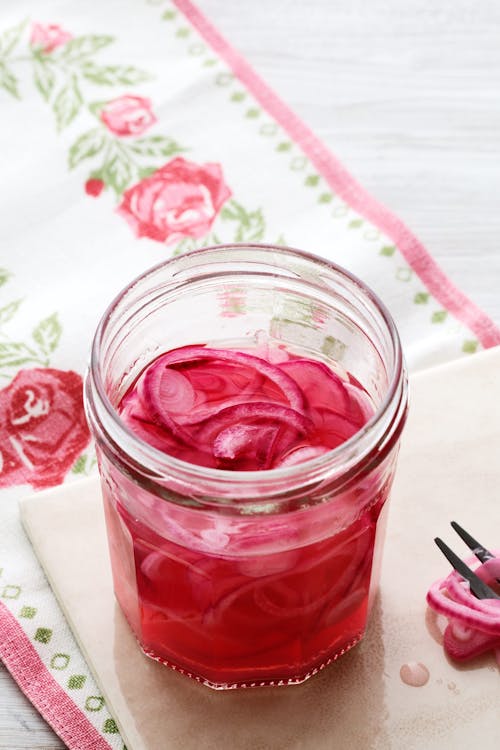 Pickled red onions