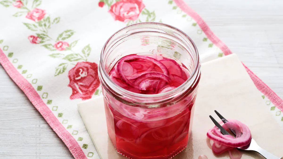 Pickled red onions