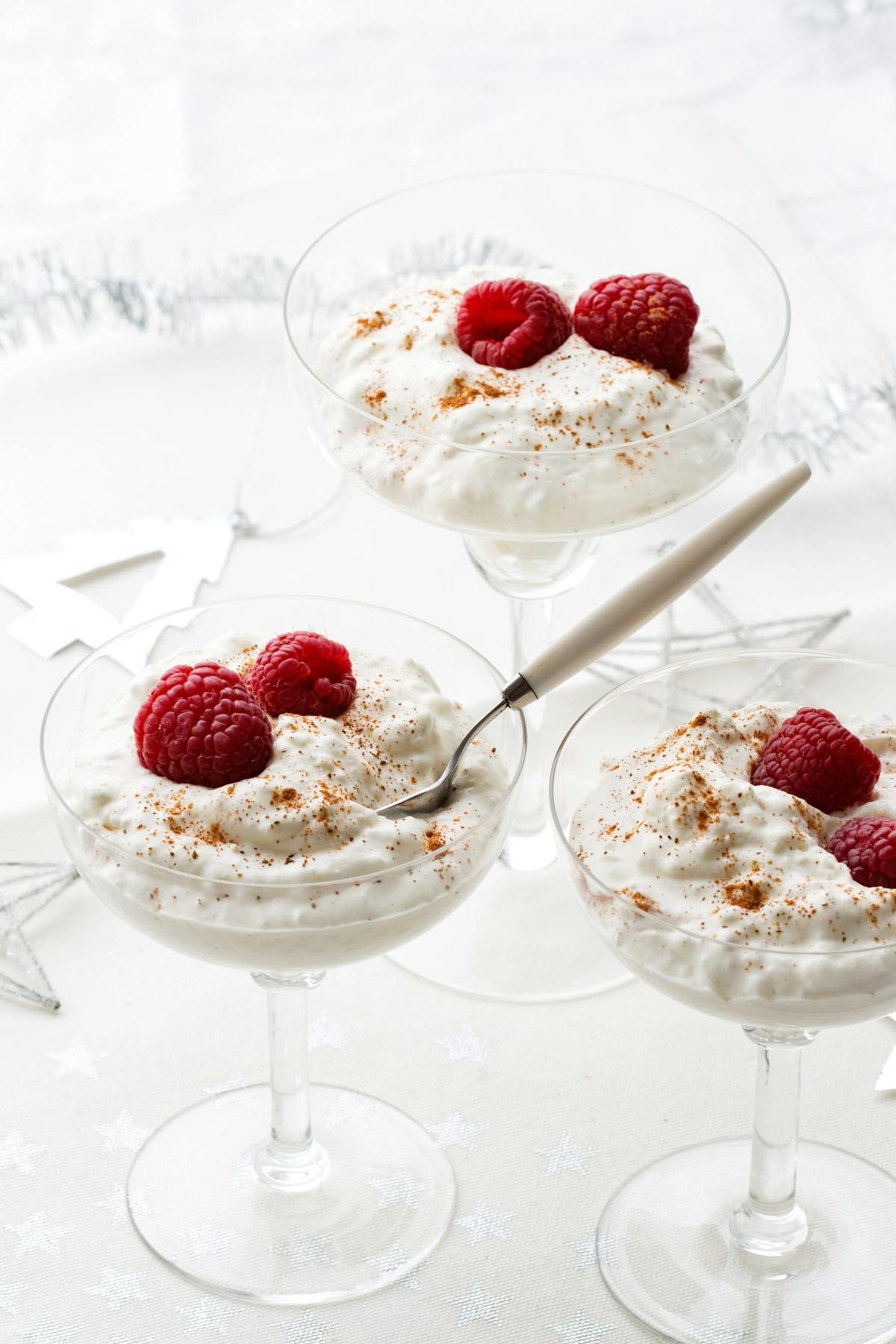 Creamy low carb "rice" pudding