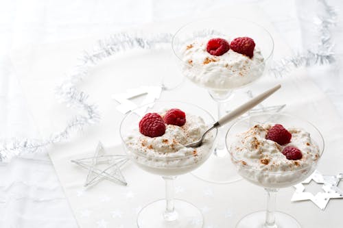 Creamy low carb "rice" pudding