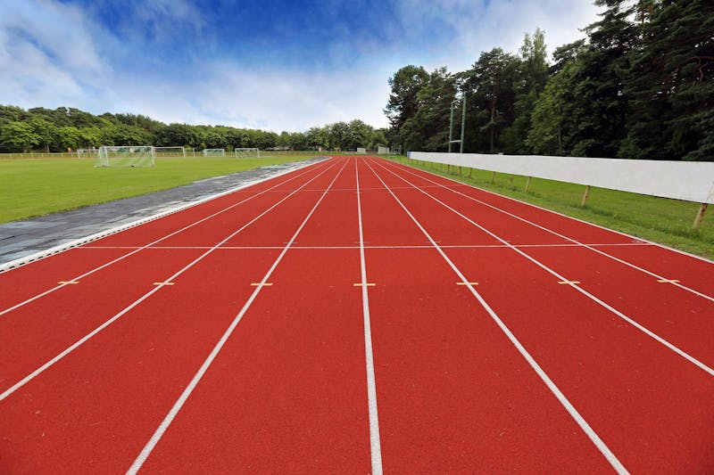 stadium with running tracks