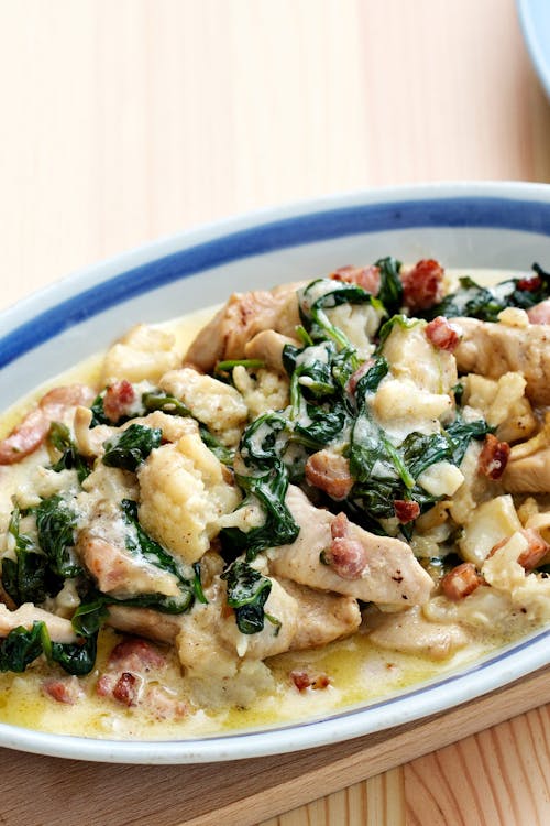 Keto cauliflower chicken Alfredo