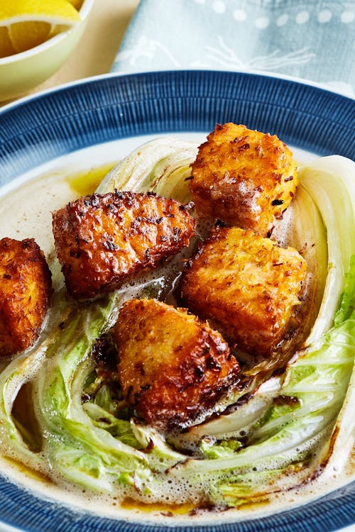 Keto coconut salmon with Napa cabbage