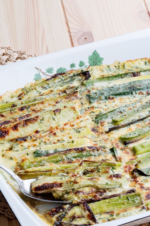 Creamy leeks