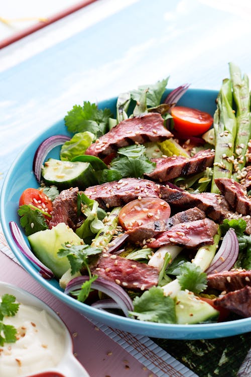 Keto Asian beef salad