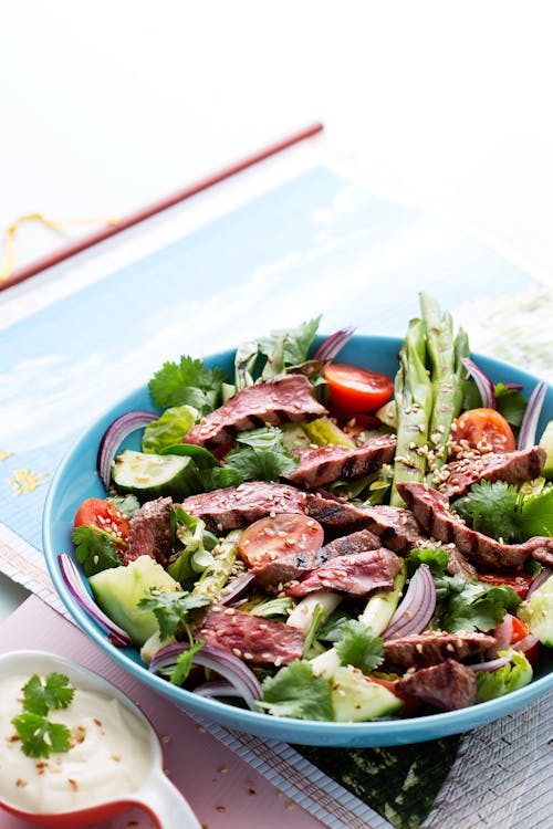 Keto Asian beef salad