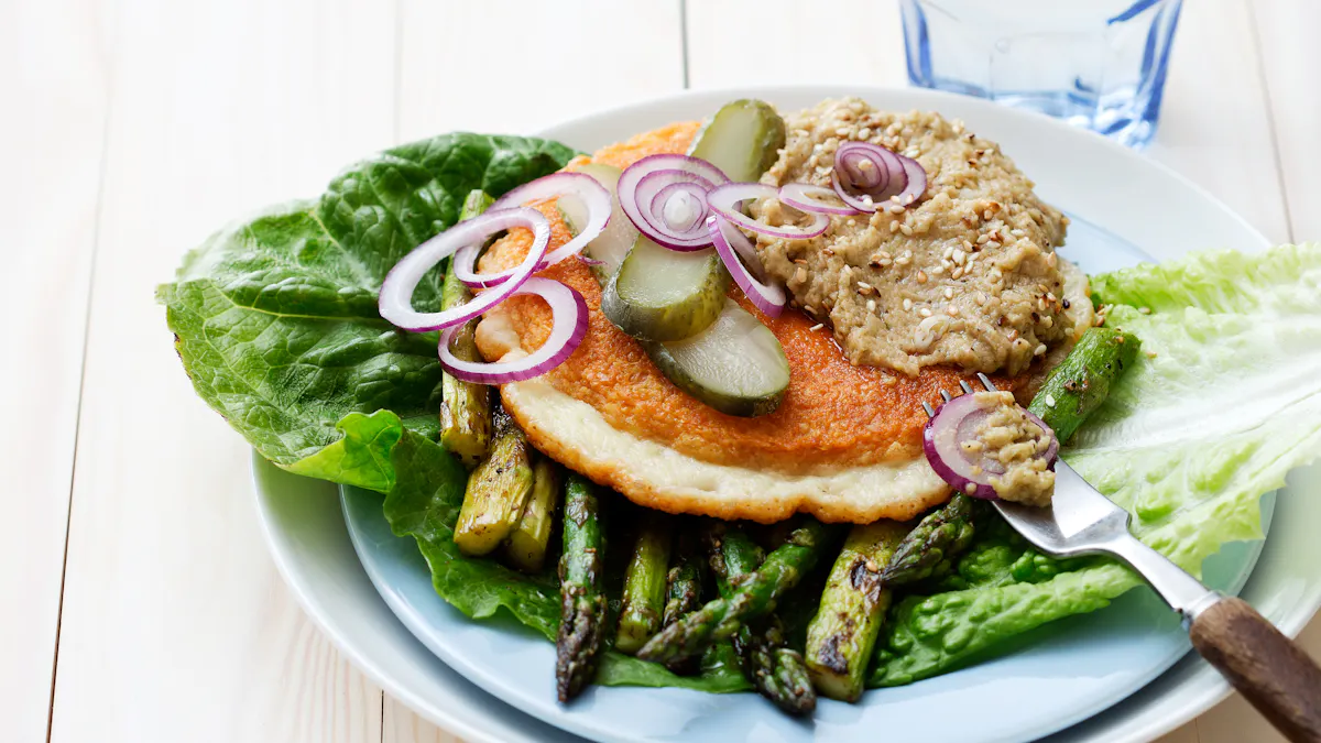 Low carb vegetarian cheeseburger