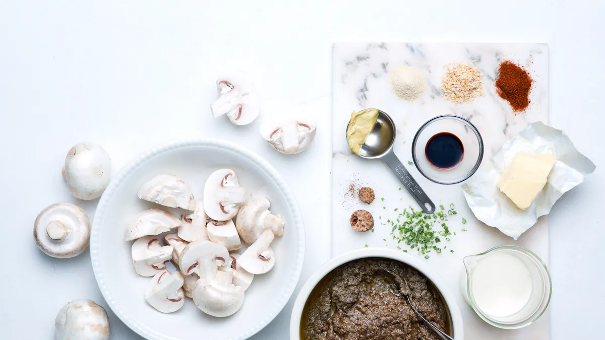 Cream of mushroom purée