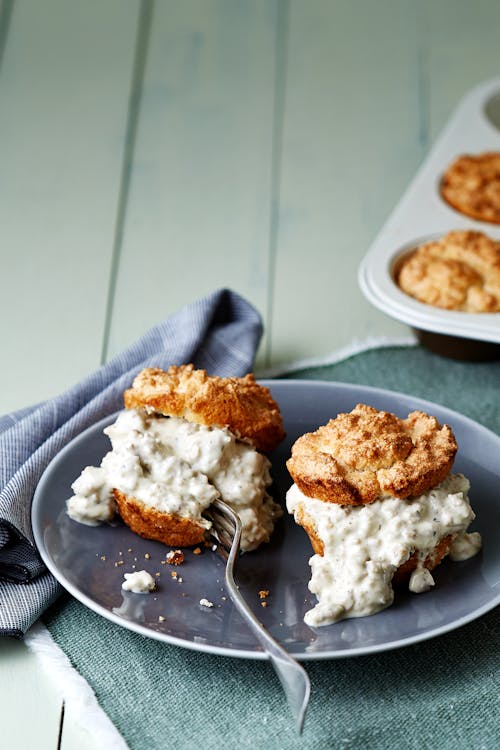 Keto biscuits and gravy