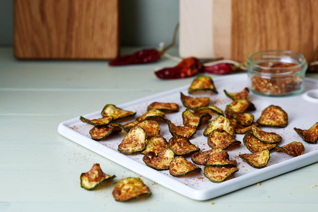 Low carb zucchini nacho chips