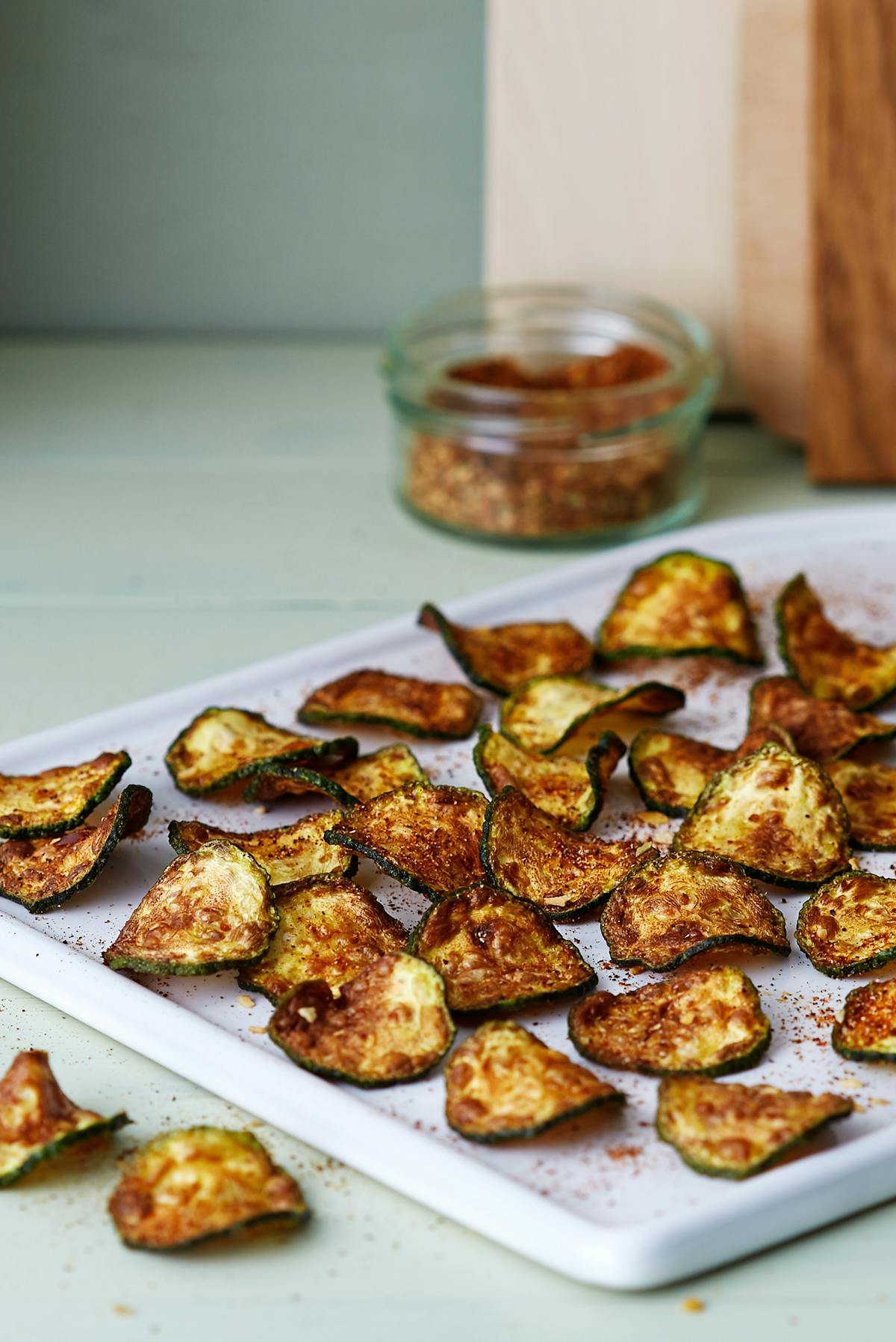 Low carb zucchini nacho chips