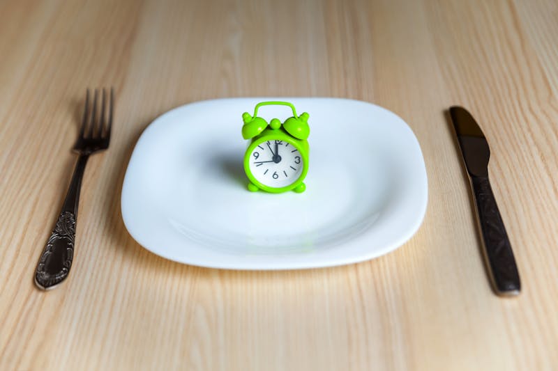 Alarm clock and utensils