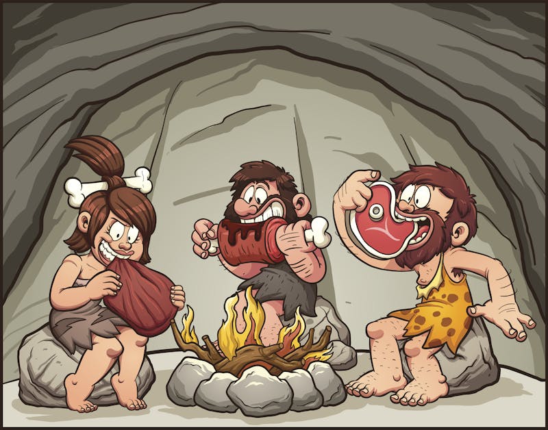 Cartoon cavemen