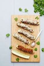 Keto Tex-Mex stuffed zucchini boats