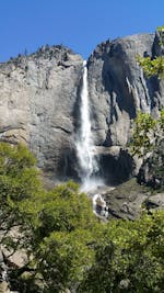 Family hiking view from Yosemite