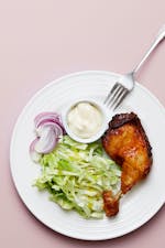 Keto chicken and cabbage plate