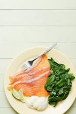 Keto smoked salmon plate