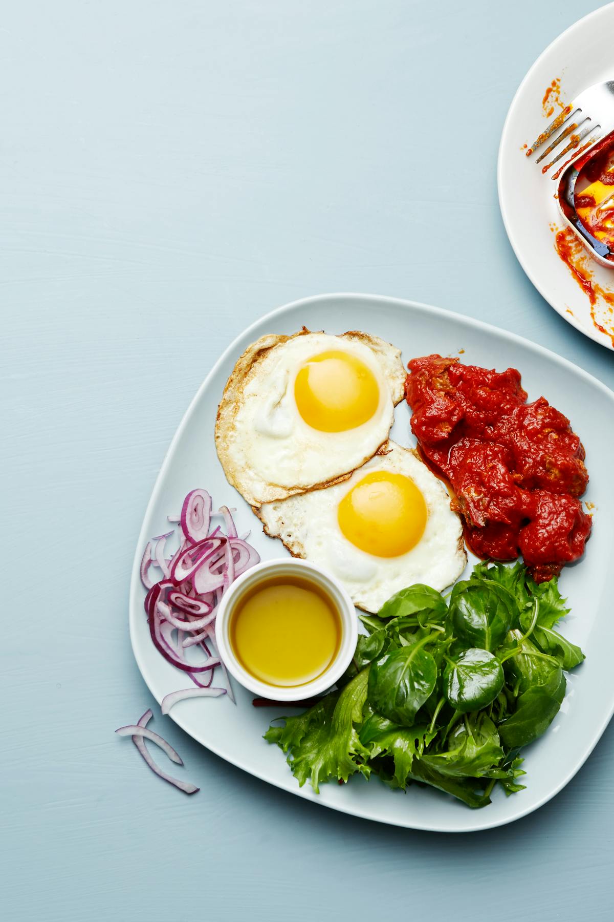 Keto mackerel and egg plate