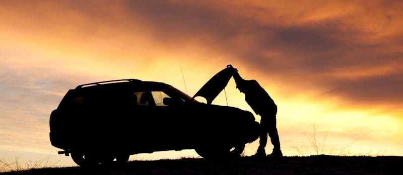 Man Having Car Trouble