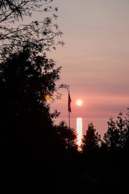 Cottage sunset