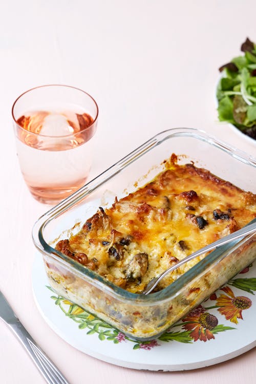 Keto smoked mussels casserole