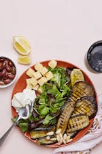 Grilled veggie low-carb plate
