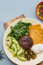 Keto Tex-Mex burger plate