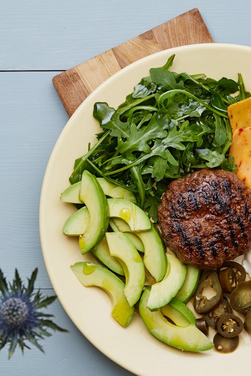 Keto Tex-Mex burger plate