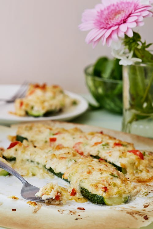 Keto zucchini crab melts