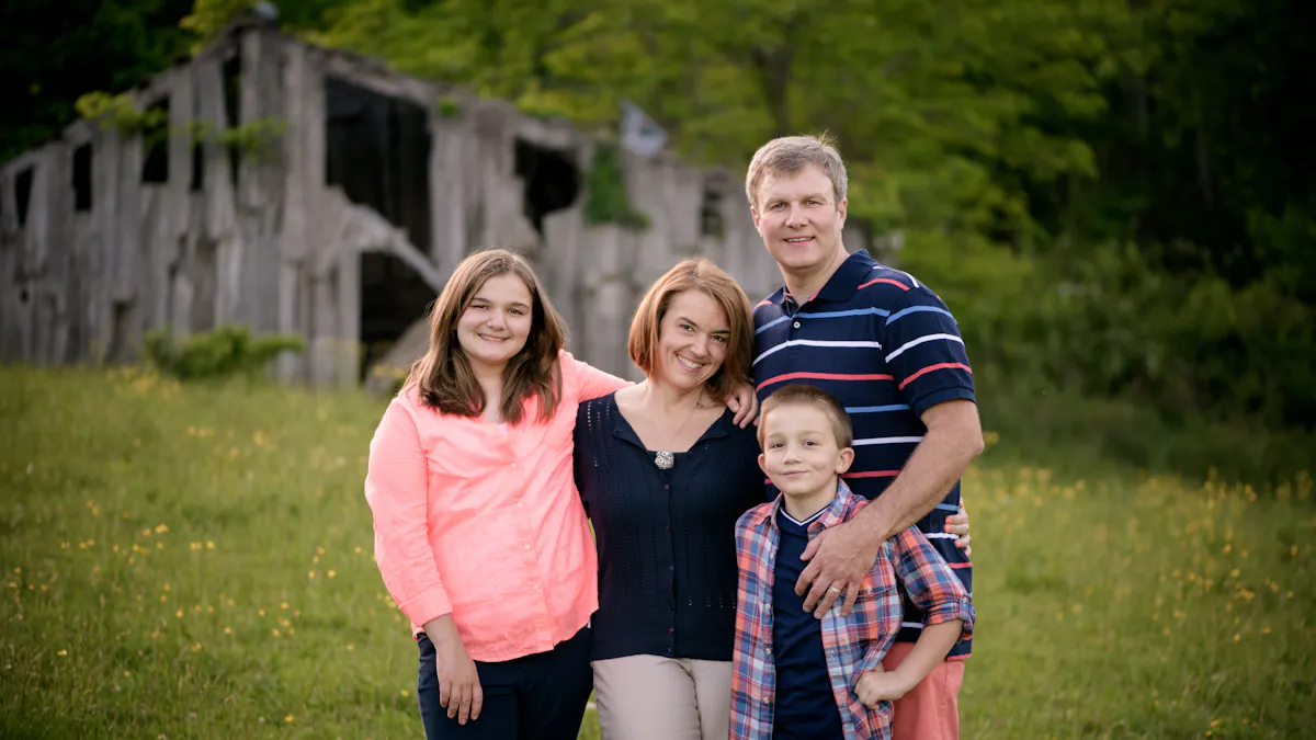 Say cheese! Portrait of an obese mom
