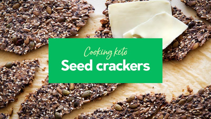 Keto seed crackers