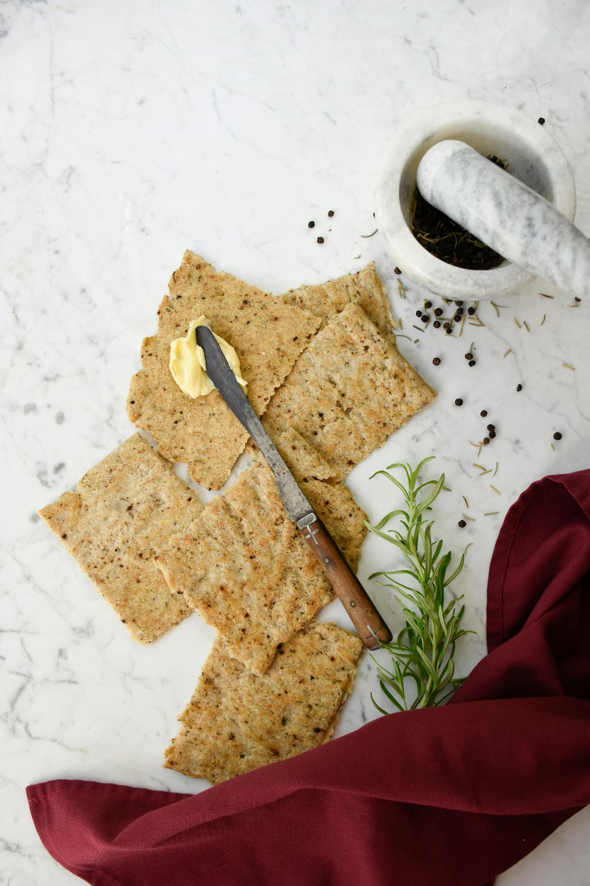 Mediterranean keto flatbread
