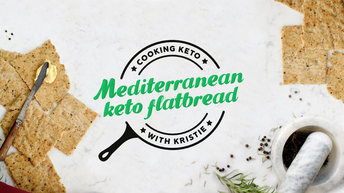 Cooking keto with Kristie – Mediterranean keto flatbread