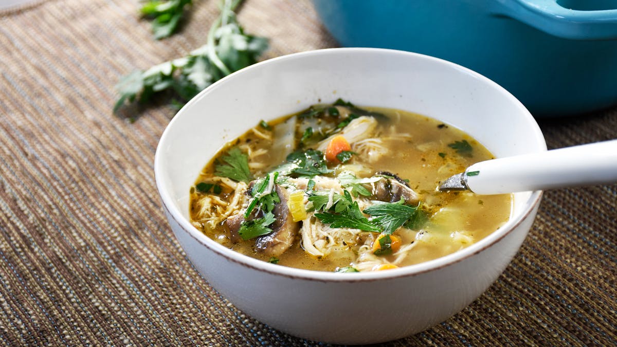 Keto no-noodle chicken soup